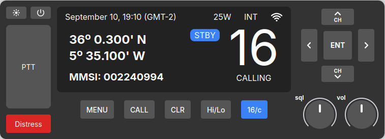 Simulador de Radio VHF
